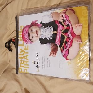 Baby Pretty Little Pirate Onesie Infant Halloween Costume Dress XS 0-6Months NWT